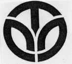 福井ふくい（由来）「フクイ」をデザイン化したものだそうです。①福井（ふくい）②スイセン③ツグミ④マツ