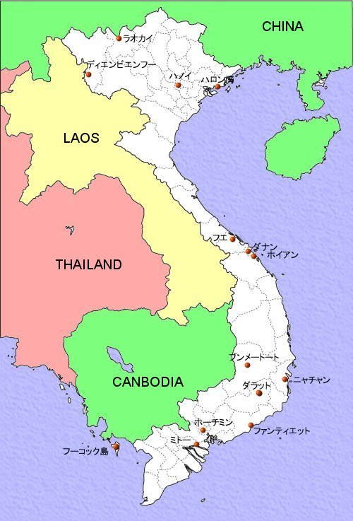 ベトナム地図