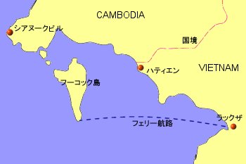 フーコック島案内図０１