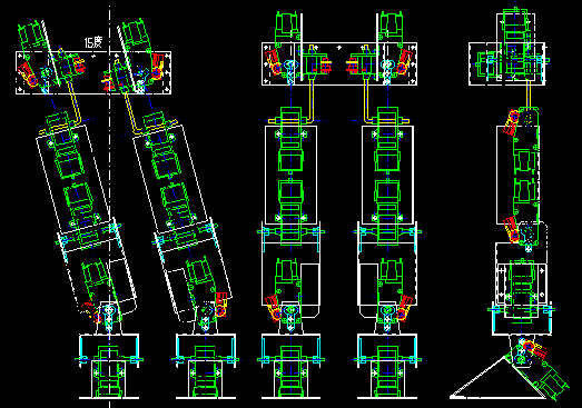 腰と脚部の全体像