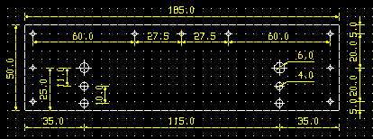 腰の背中側板展開図