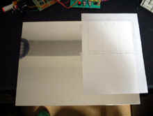 型紙の貼り付け