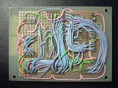 実験ボード半田面